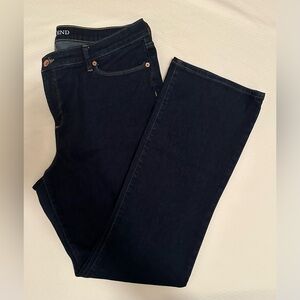 Lands' End Women's Boot Cut Jeans - Dark Blue